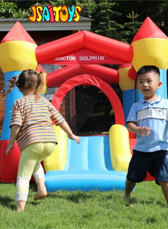 JSAITOYS Inflatable Castle (with Slide/Safety Net) - Outdoor Children's Bouncing Park Size 260x190x170cm - Image 5